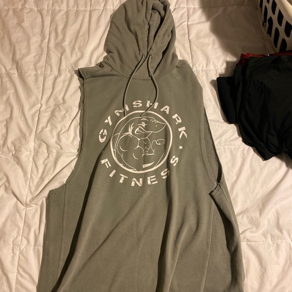 Grey Gymshark Sleeveless Hoodie **barely worn**